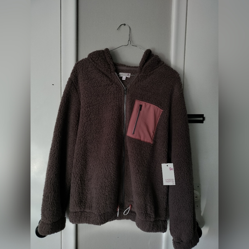 SO Sherpa zip up size medium